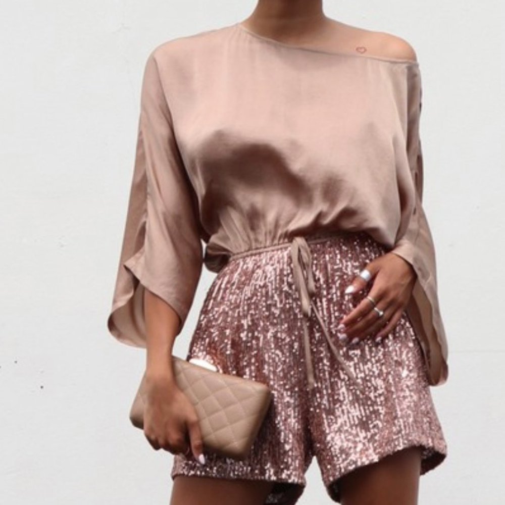 All That Shimmers Sequin Romper
